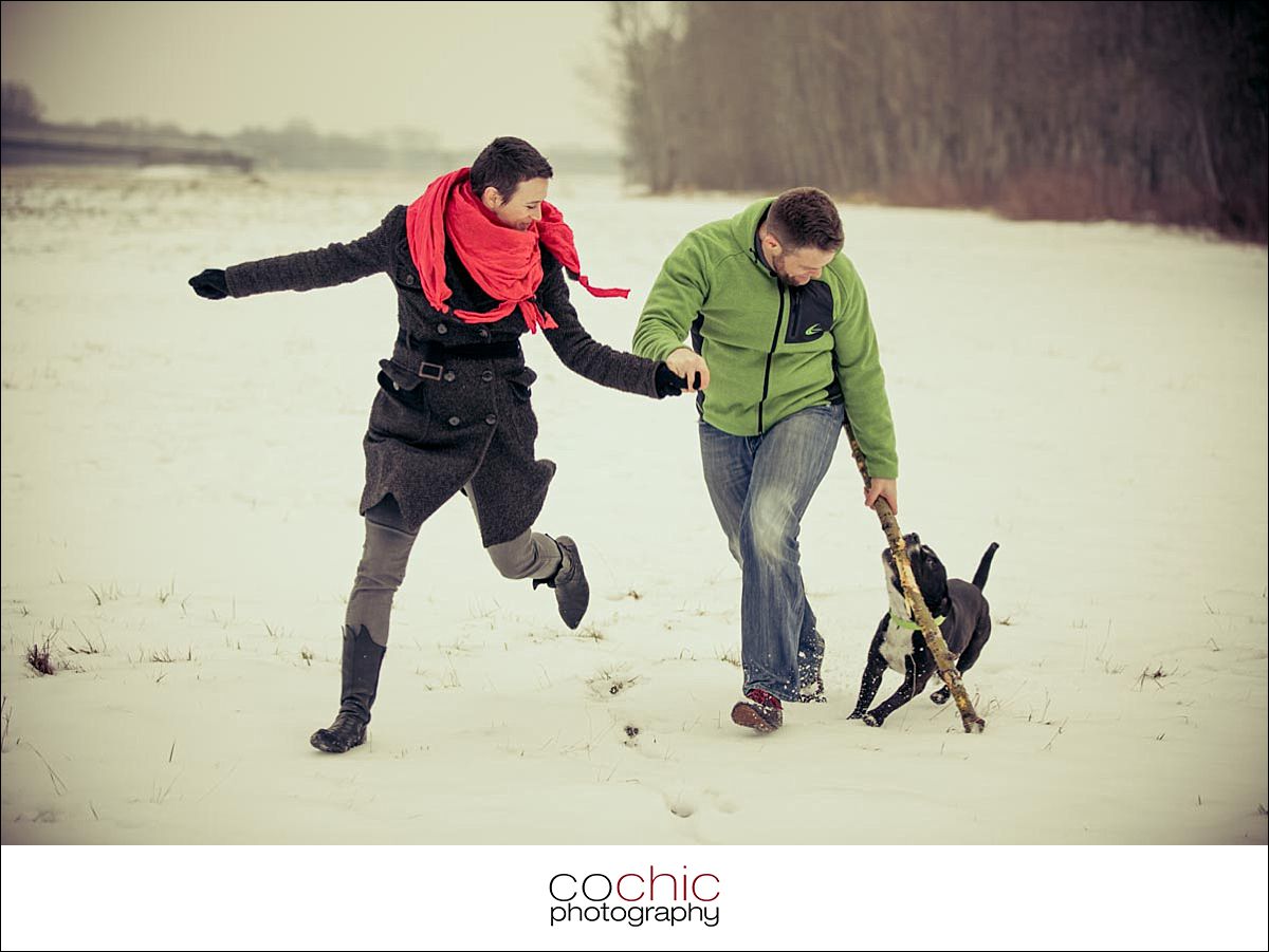 Paarshooting Wien Schnee Cochic Photography