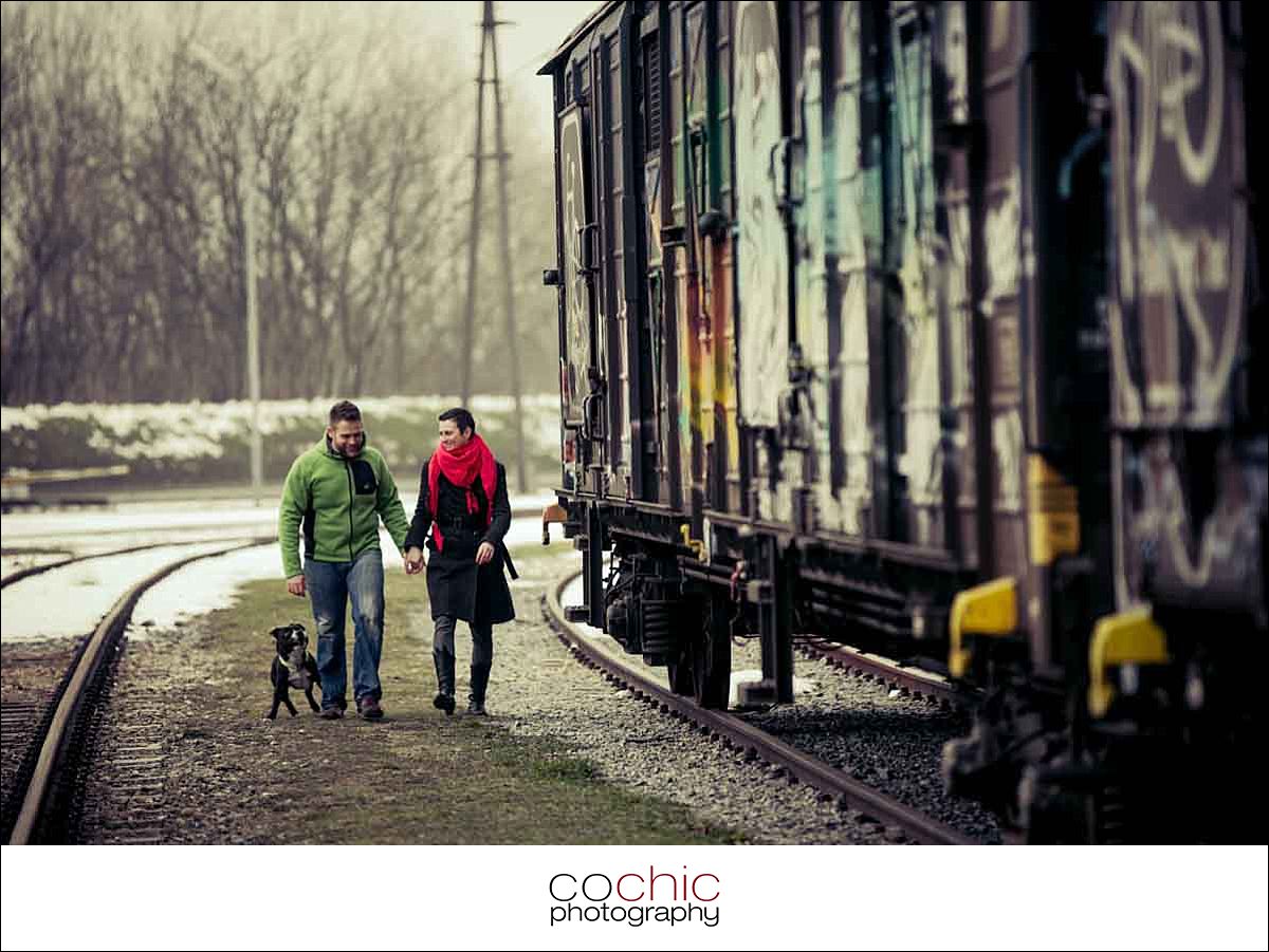 Paarshooting Wien Schnee Cochic Photography